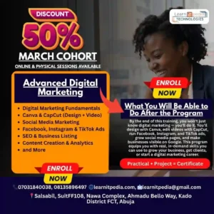 50% OFF Advanced Digital Marketing – March Cohort!