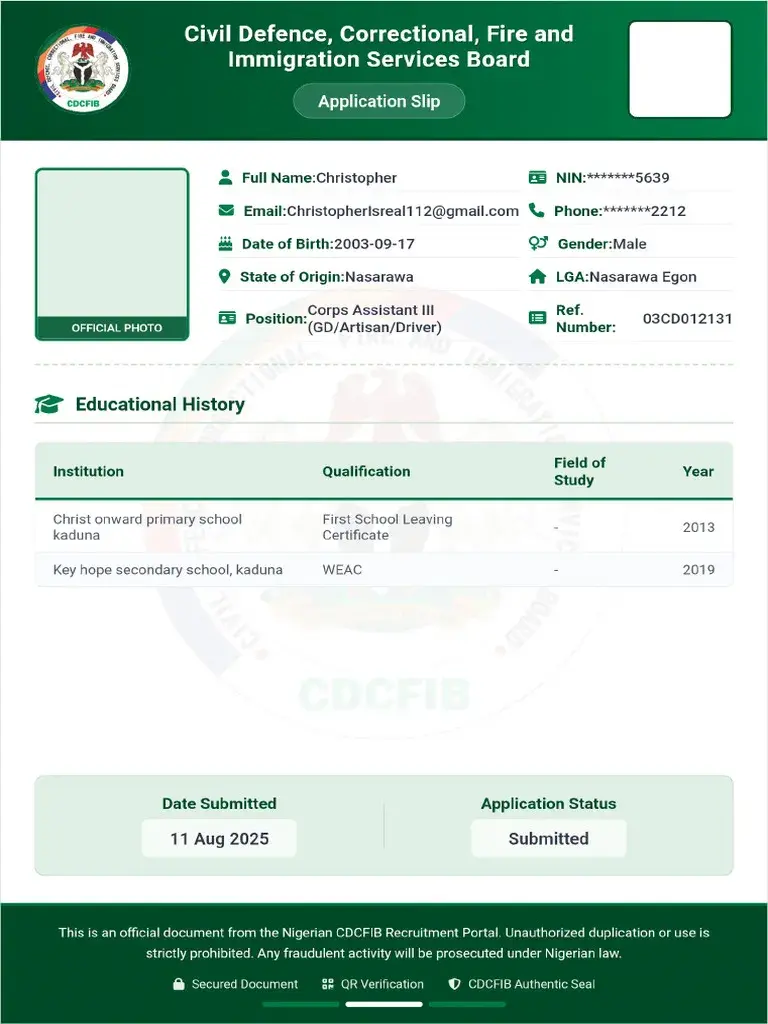 How to Recover Your CDCFIB Application Slip in 2026 (Step-by-Step Guide)