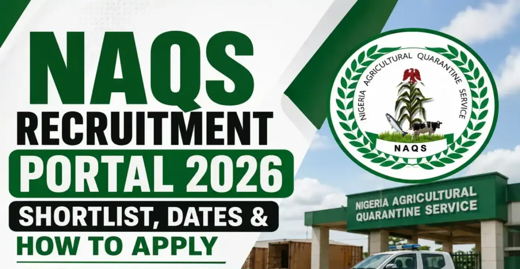 NAQS Recruitment 2026 Portal
