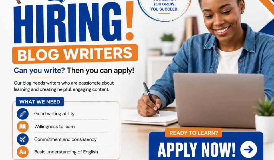 Learnitpedia is hiring blog writers - apply now